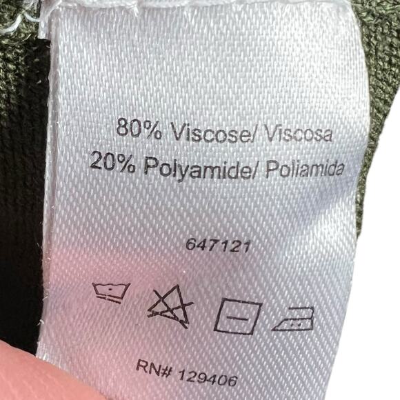 Venus Olive Green Knit Dress, Size Small - Picture 6 of 7